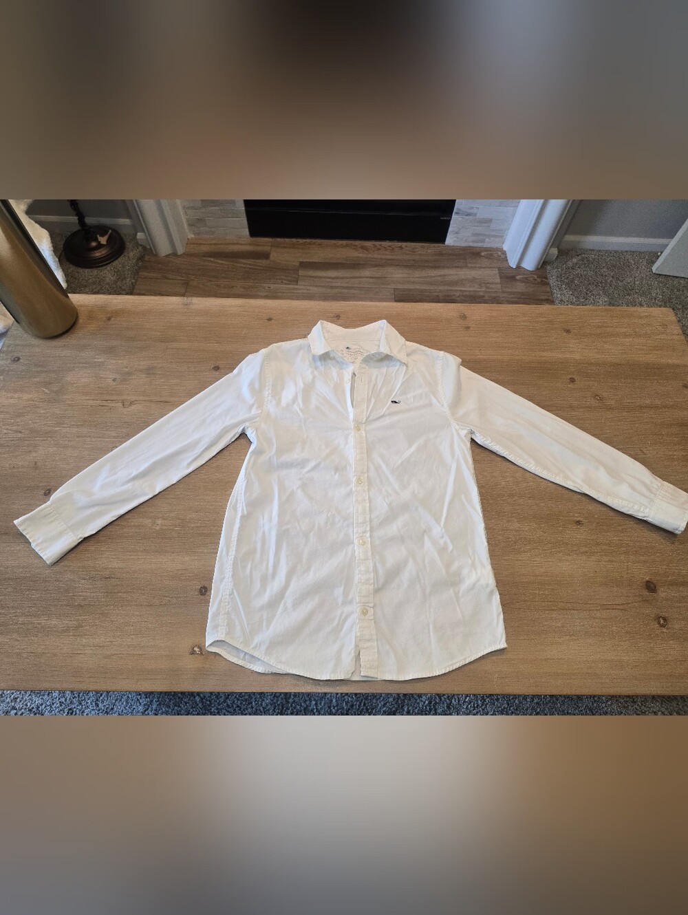 Vineyard Vines Boys OTG Performance Button Down White Size S 8/10